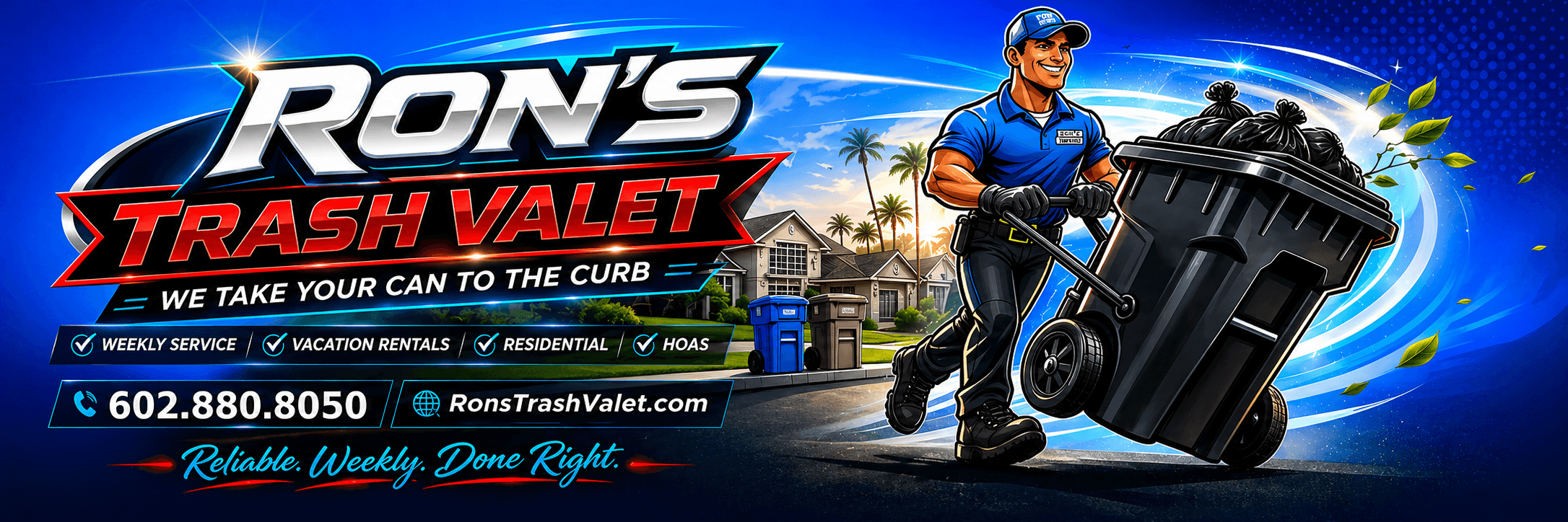 Ron's Trash Valet service graphic